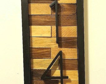 Rustic House Address Number Sign/Plaque