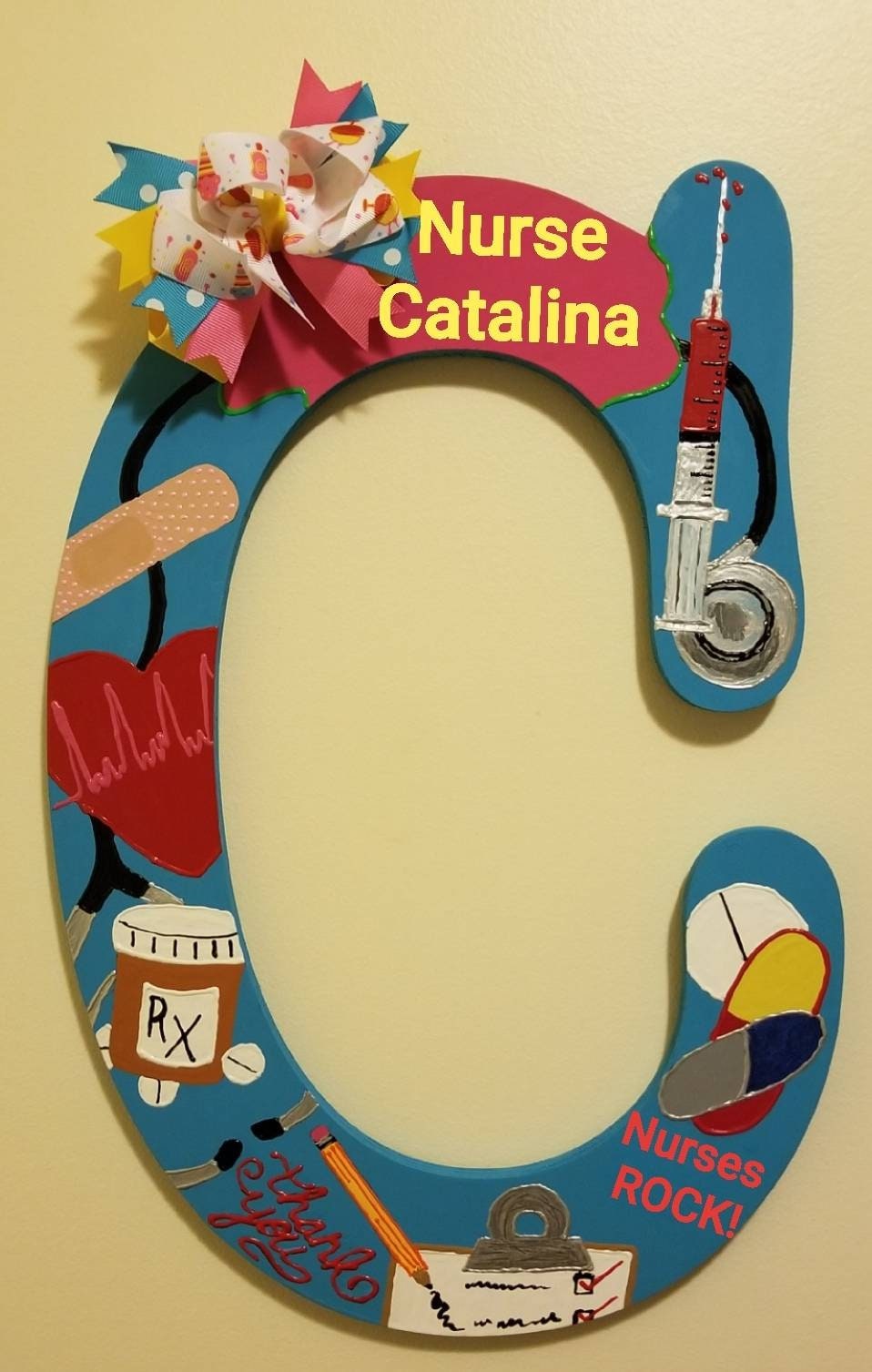 Nurses / Doctor's Letter Wall / Door Sign
