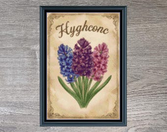 Hyghconc Winter Flower Full Coverage Counted Cross-Stitch Pattern (Digital Download)