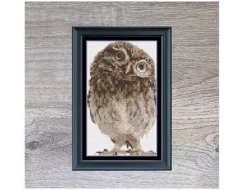 Owl Cross Stitch Pattern | Mini Cross Stitch | Cute Animal | PDF Download