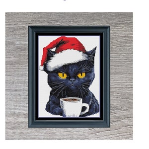 Grumpy Cat Christmas Cross Stitch Pattern Instant Download PDF