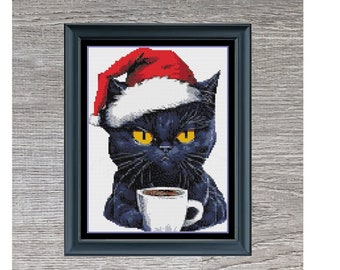 Grumpy Cat Christmas Cross Stitch Pattern Instant Download PDF