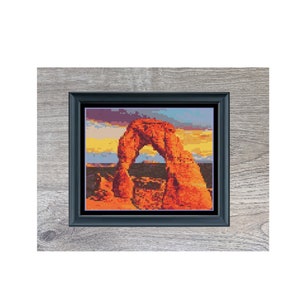 Mini Arches National Park Cross Stitch Pattern | Utah Cross Stitch Pattern |Digital PDF Download