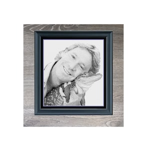 Steve Irwin Australian Crocodile Monochrome Cross Stitch Needlepoint Embroidery Pattern - Instant Download - Pattern Keeper Ready