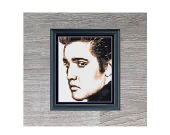 Young Elvis Cross Stitch Pattern: American Icon (Instant PDF Download)