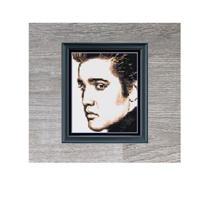Young Elvis Cross Stitch Pattern: American Icon (Instant PDF Download)