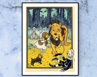 Vintage Wizard of Oz Book Cover Counted Cross-Stitch Pattern Needlepoint 