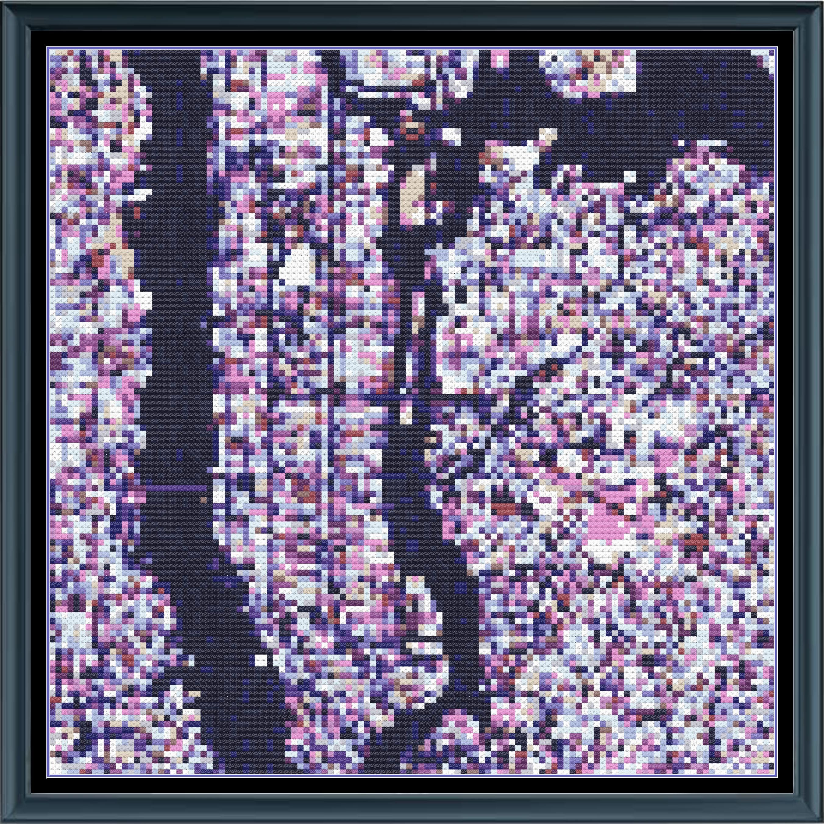 Manhattan Pattern Vector Mini NYC New York City Manhattan Map Counted Cross-stitch Pattern ...