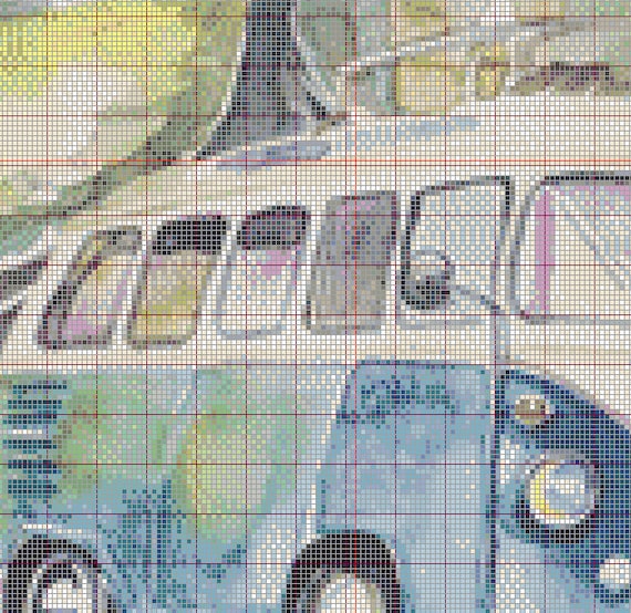 Vw Line Patterns Vw Cross Stitch Patterns