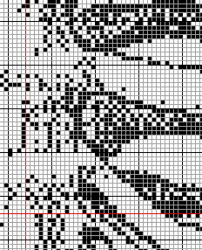 Ribs Anatomy Cross Stitch Pattern: Monochrome Design (instant PDF ...