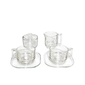 MCM Retro Joe Colombo Coffee/Tea Cups & Saucers, Milk Jug and Sugar Bowl, Complete Coffee Set