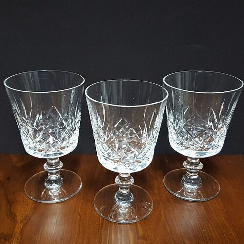 Crystal Hobnail Vintage Wine Glasses set of 6 Etsy