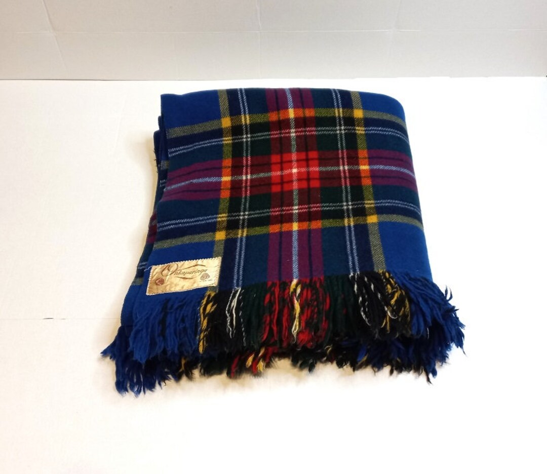 Onkaparinga Pure New Wool Picnic Blanket, 160cm X 170cm Travel Rug