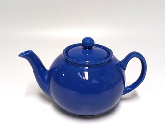 Vintage Pristine Blue Teapot 500ml, English Teapot, Pristine Teapot (#3148)