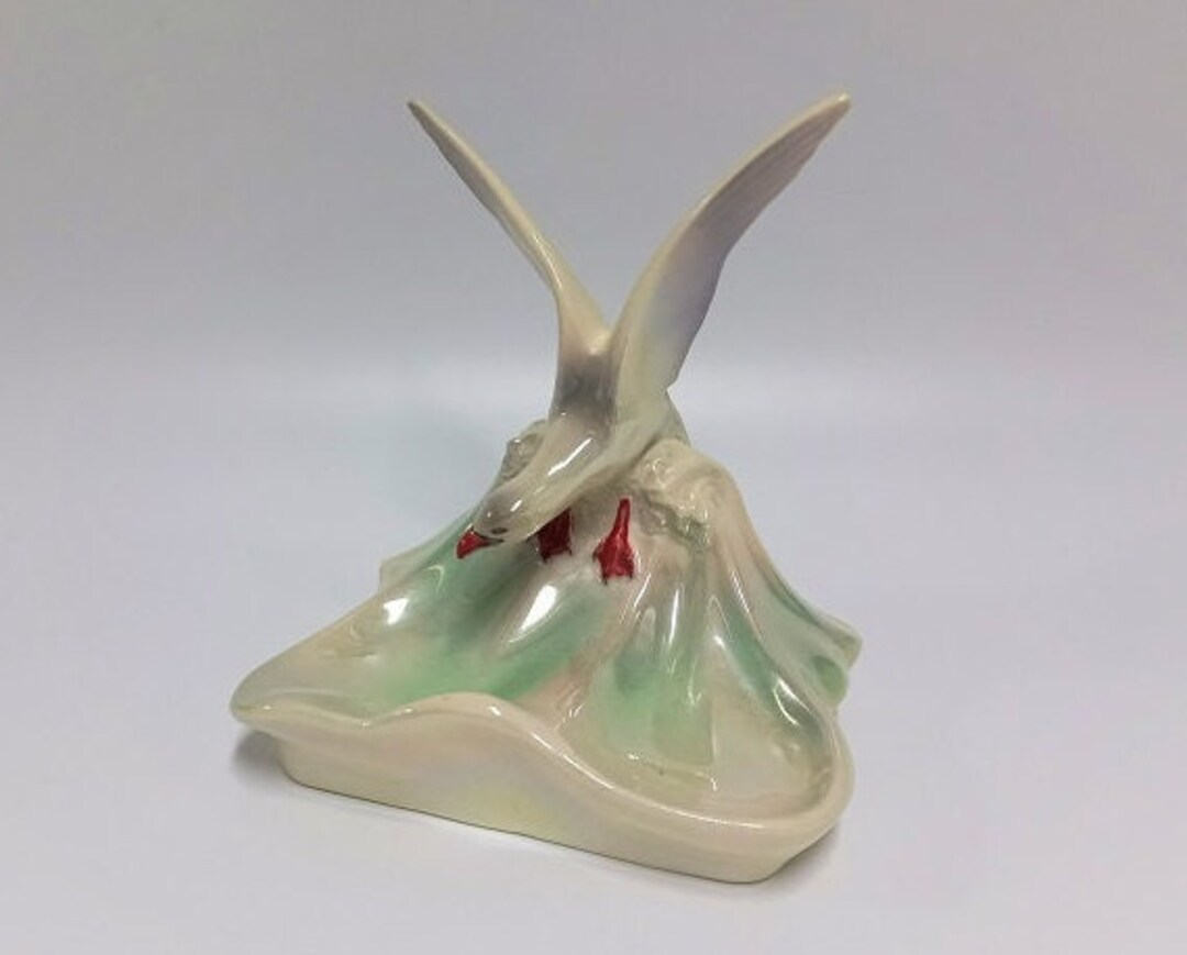 Vintage Wembley Ware Seagull Ashtray, Australian Pottery, Made in