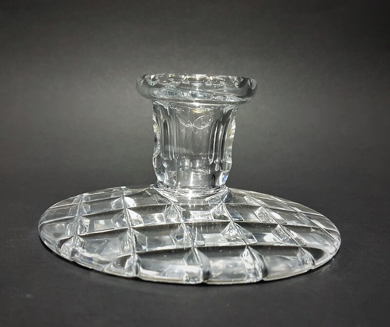 Bohemian Crystal Candlestick Holders Set of 2 Etsy