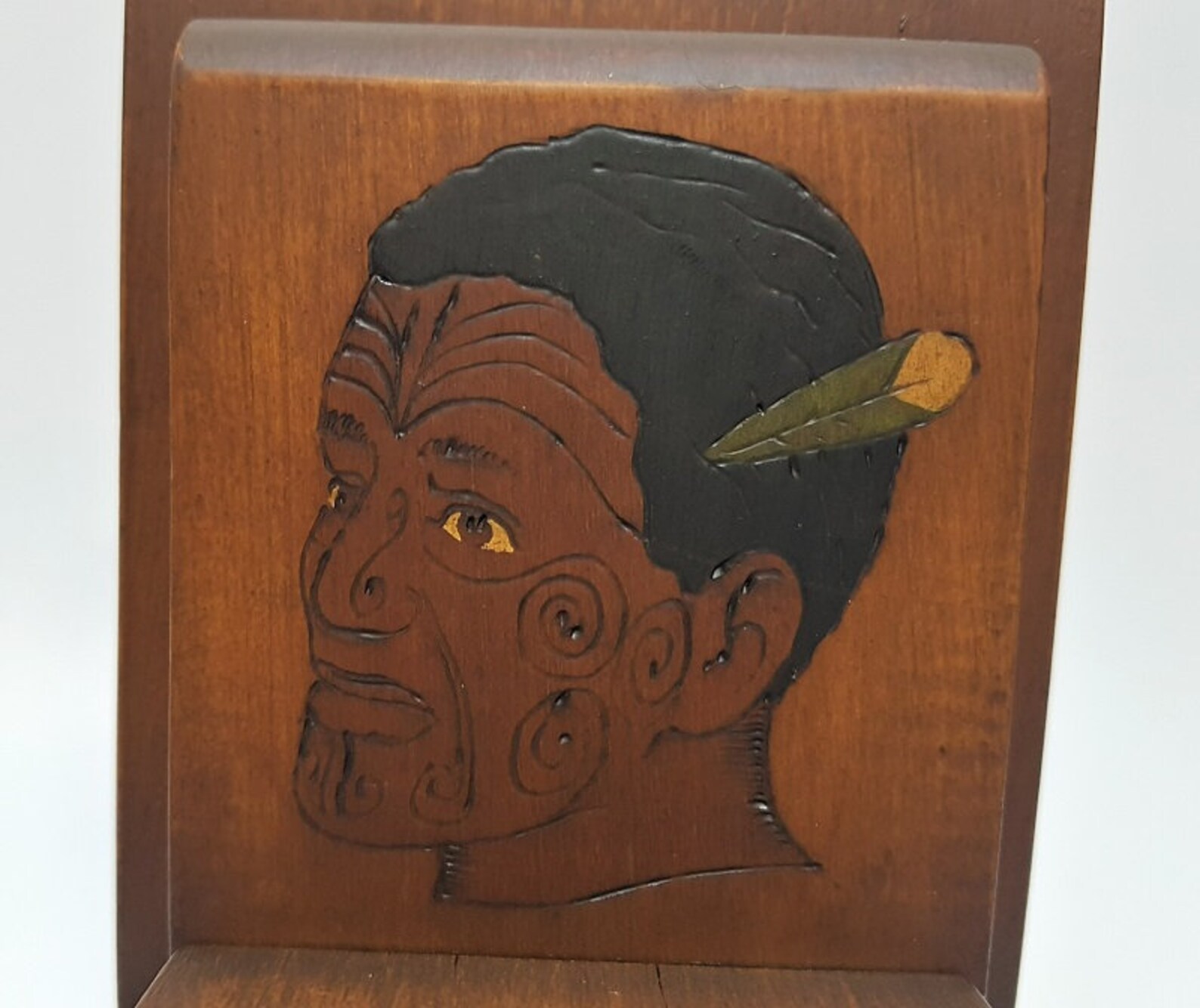 New Zealand Maori Wooden Bookend Made in New Zealand Etsy