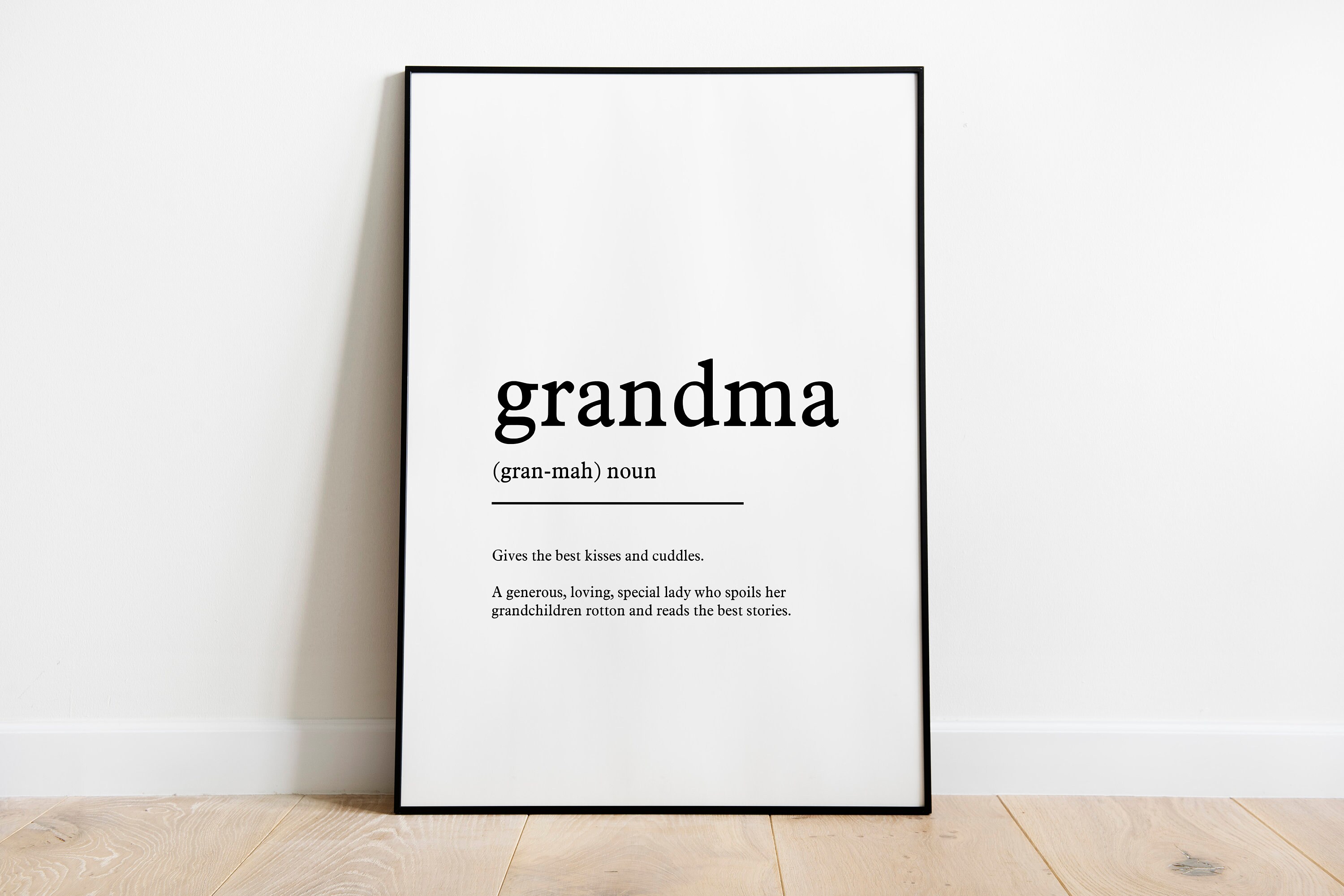Grandma Definition Print / Noun Prints / Family Prints / Gifts Etsy