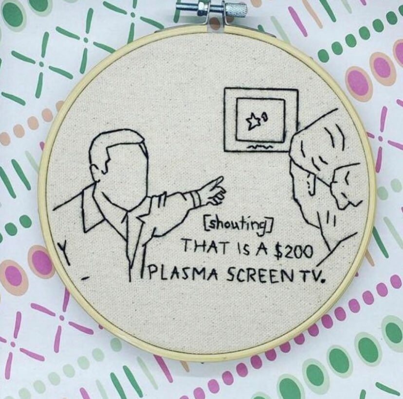The Office Office Inspired Embroidery Pattern Embroidery Etsy