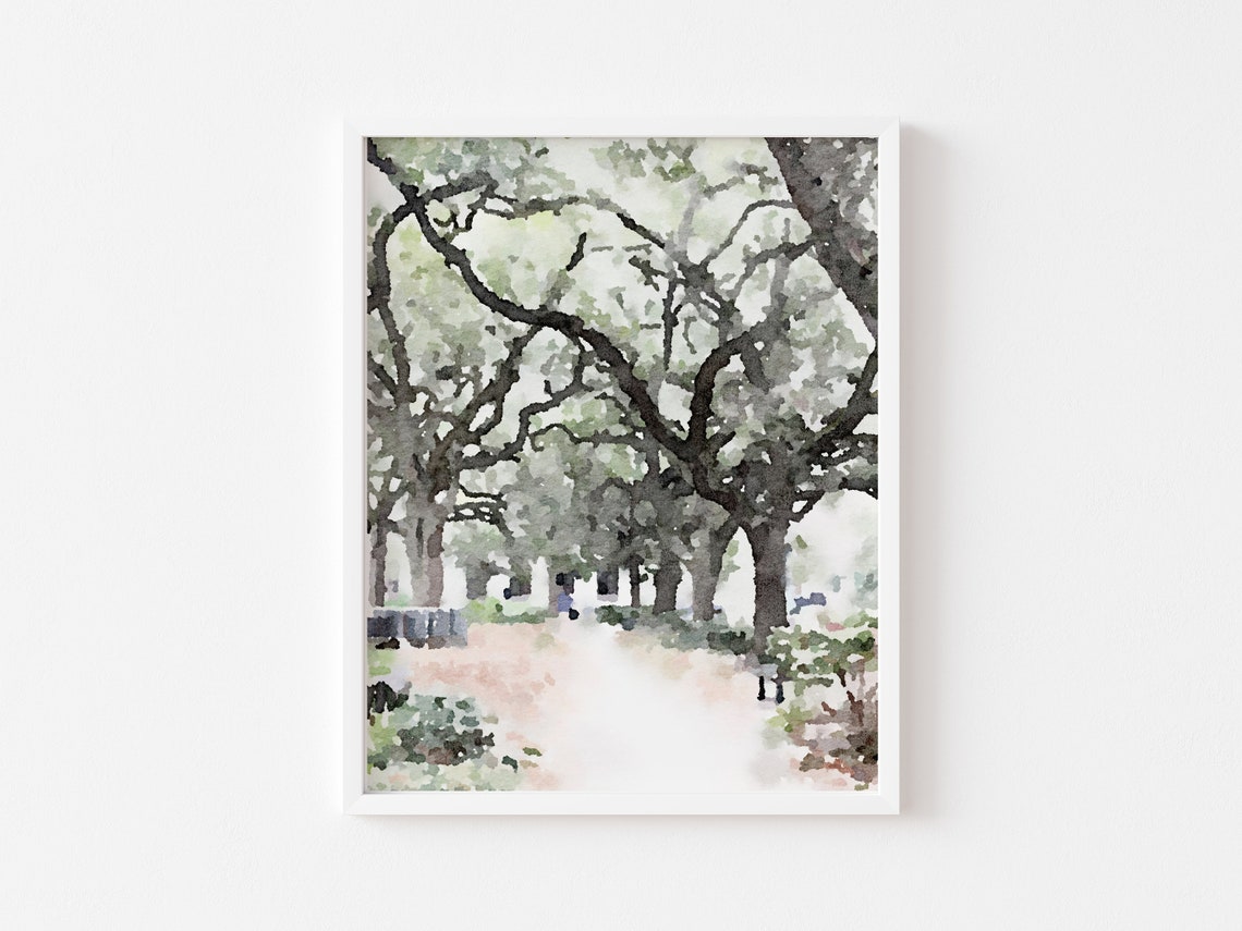 New Orleans Wall Art Set of 3 Louisiana Watercolor Art Print - Etsy