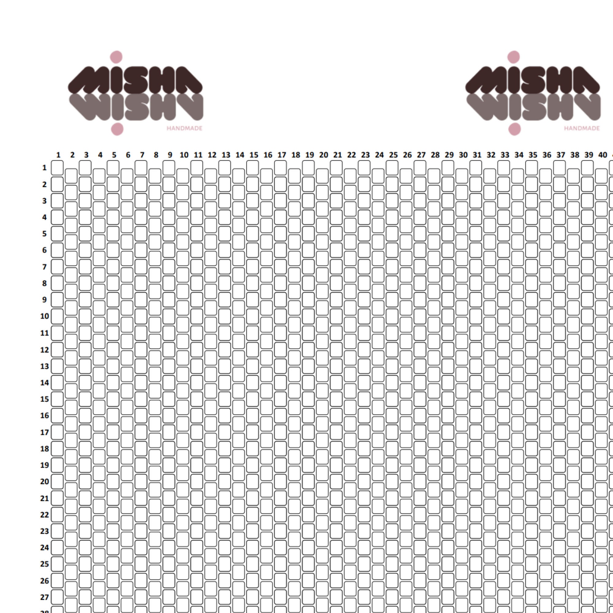 Peyote and Two Drop Peyote Graph Paper 2in1 - Etsy