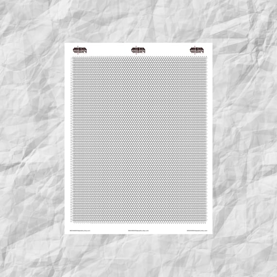 Brick Stitch Graph Paper - Etsy