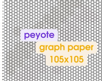 Peyote Graph Paper 105 columns