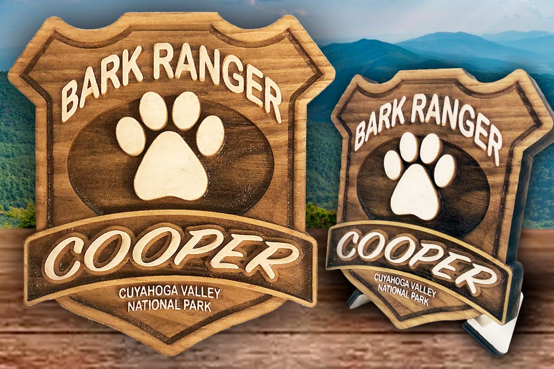 Custom Engraved Bark Ranger Sign - Etsy