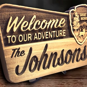 Custom Engraved Park Sign