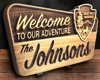 Custom Engraved Park Sign