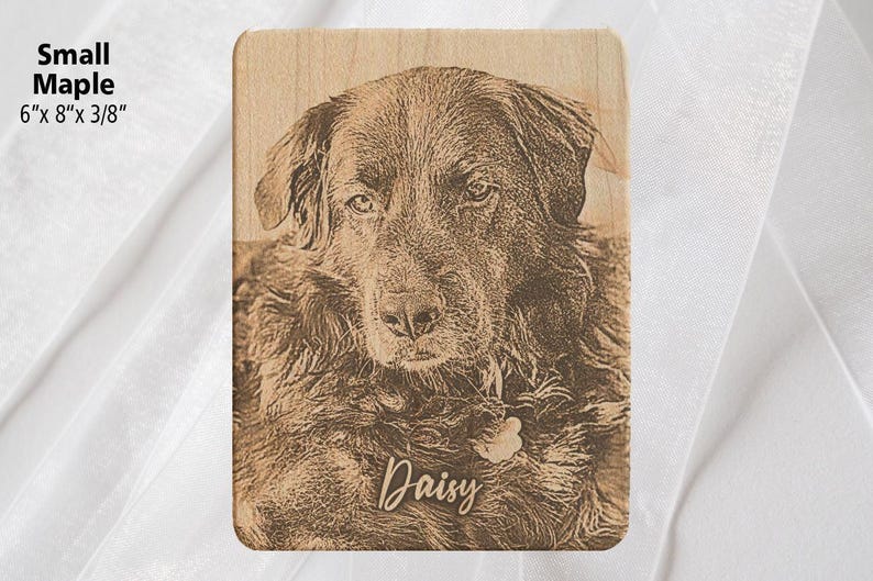 Photo Engraved Cutting Boards Small Maple