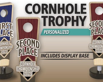 Personalized Cornhole Trophy