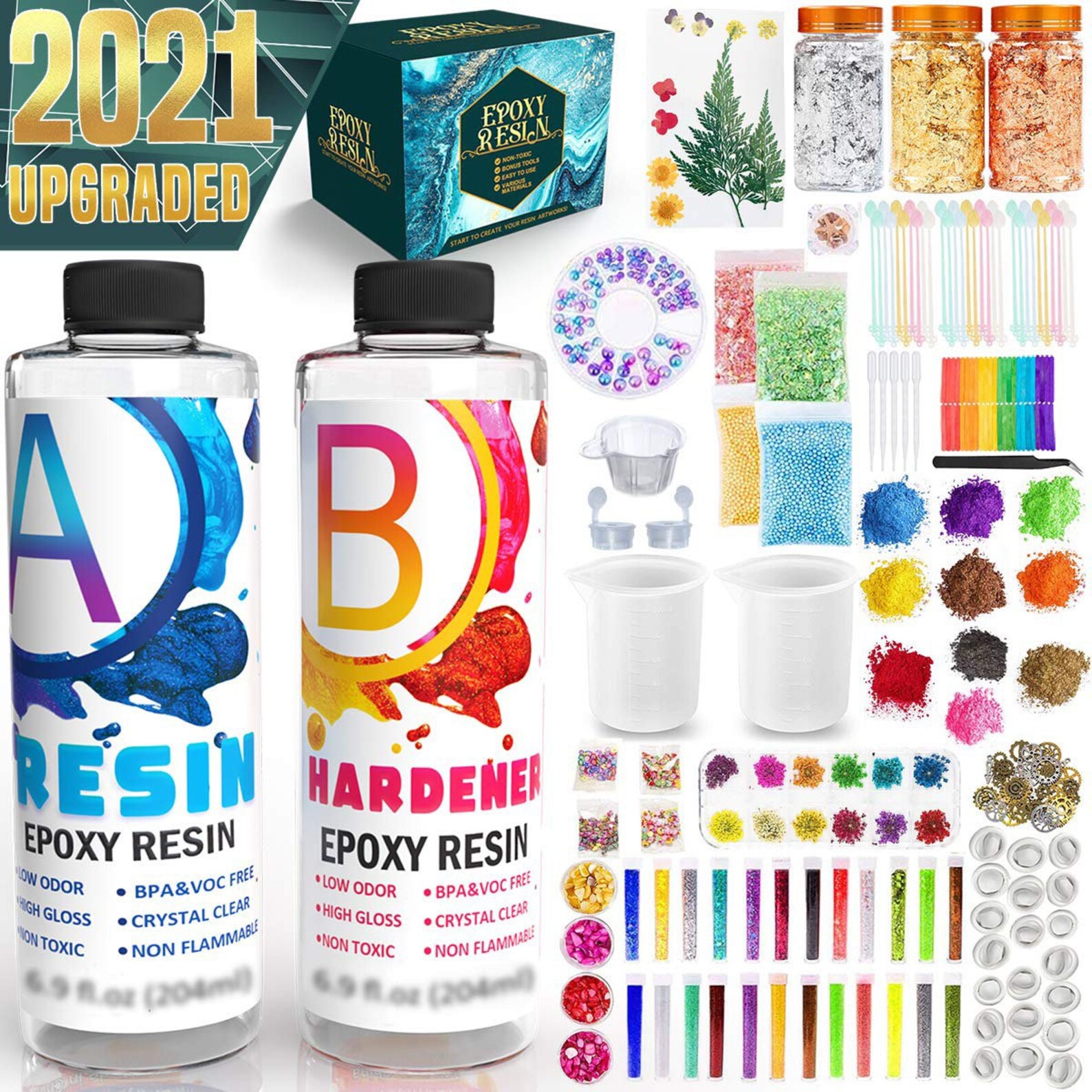 Epoxy Resin Dye Accessories Kit 196 Pieces DIY Jewelry Making Etsy