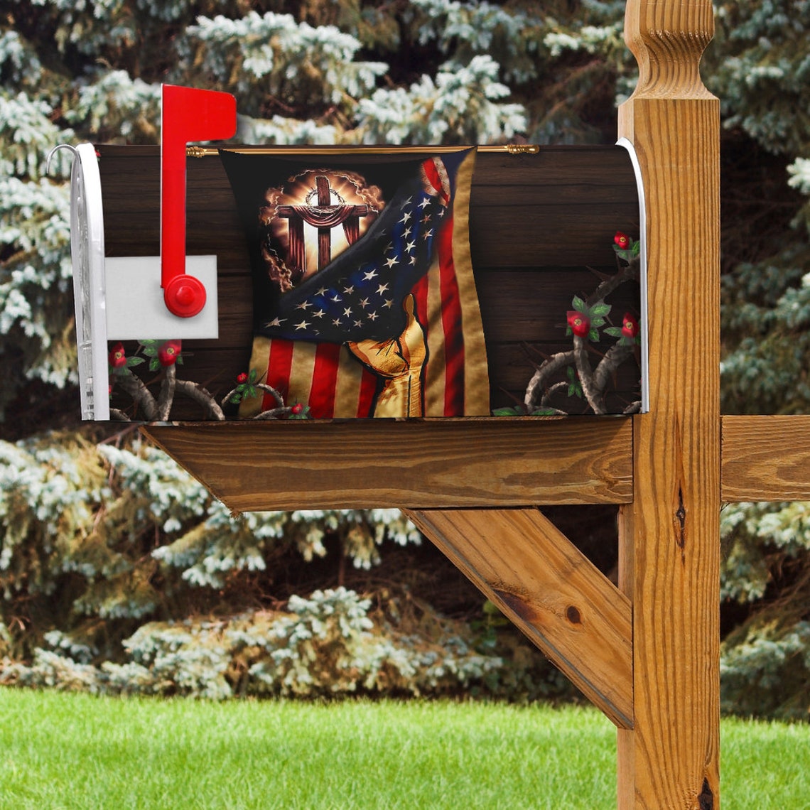 Jesus Christian Mailbox Cover Best Seller Unique Design Etsy