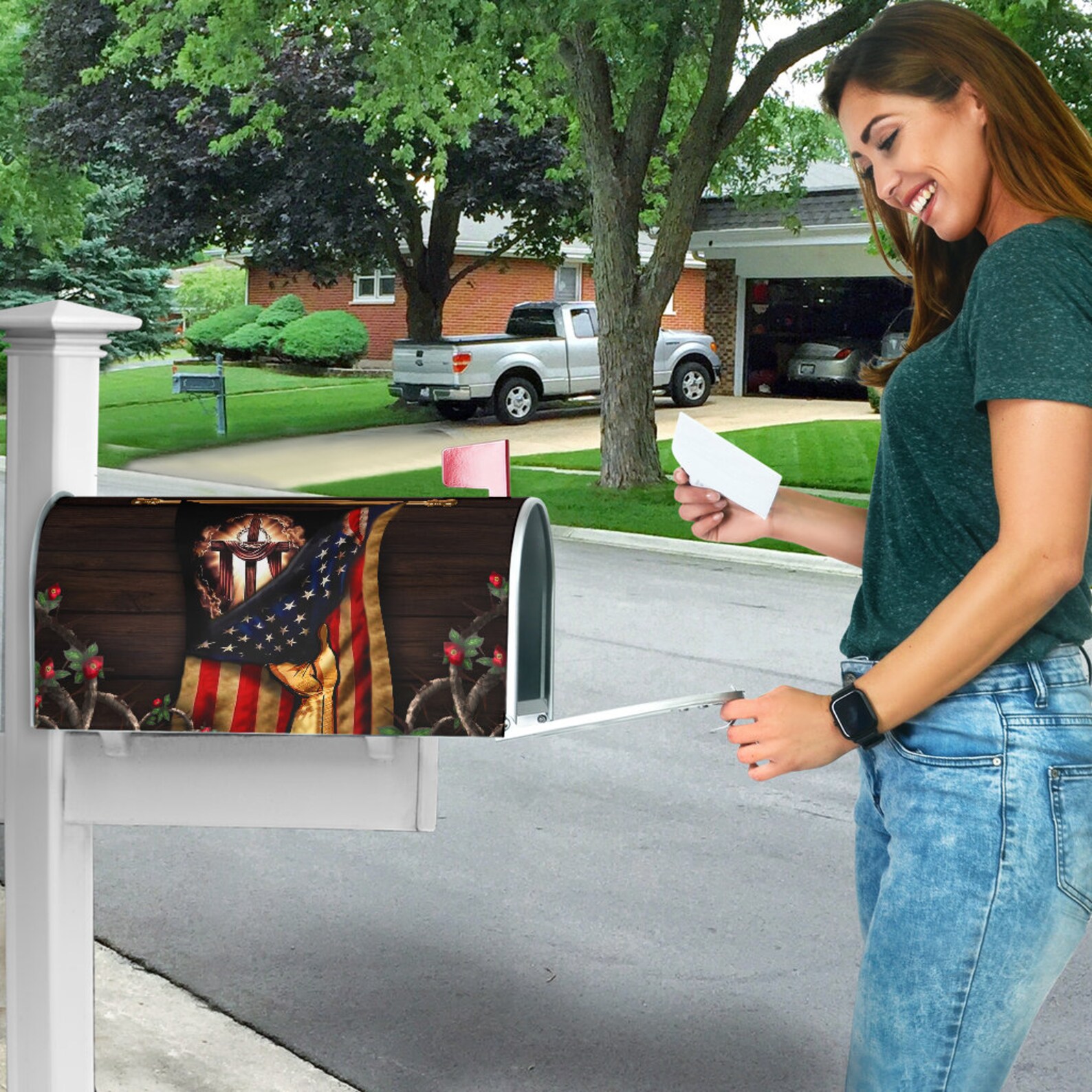 Jesus Christian Mailbox Cover Best Seller Unique Design Etsy