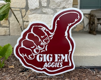 Texas A&M Yard Sign