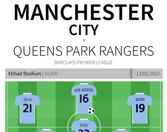 Man City V Qpr Etsy