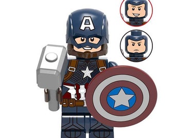 8PCS Marvel Stan Lee Thor Thanos Captain Marvel Series Minifigures US Seller NEW