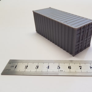 Digital STL File 1:1 scale 20 Foot Shipping Container for Model Railway