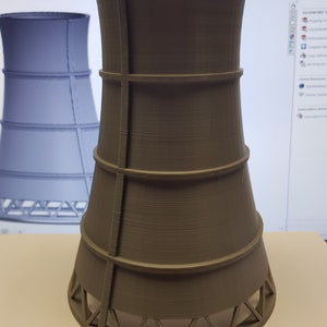 Digital STL File 1:1 scale Cooling Tower for Model Railway