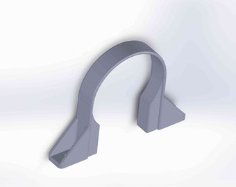Imperial Pipe Wall Clip Standoff .STL File for Workshop Extract 5 no. Model Files