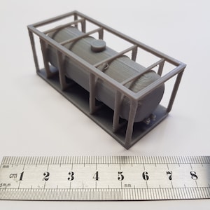Digitale STL File 1:1 schaal 20 Voet ISO Tank voor Modelspoor