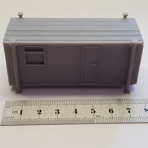 3D Printed OO scale Site PortaCabin for Model Railway image 2