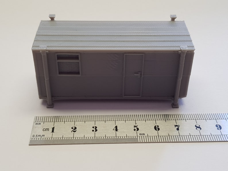 3D Printed OO scale Site PortaCabin for Model Railway image 2