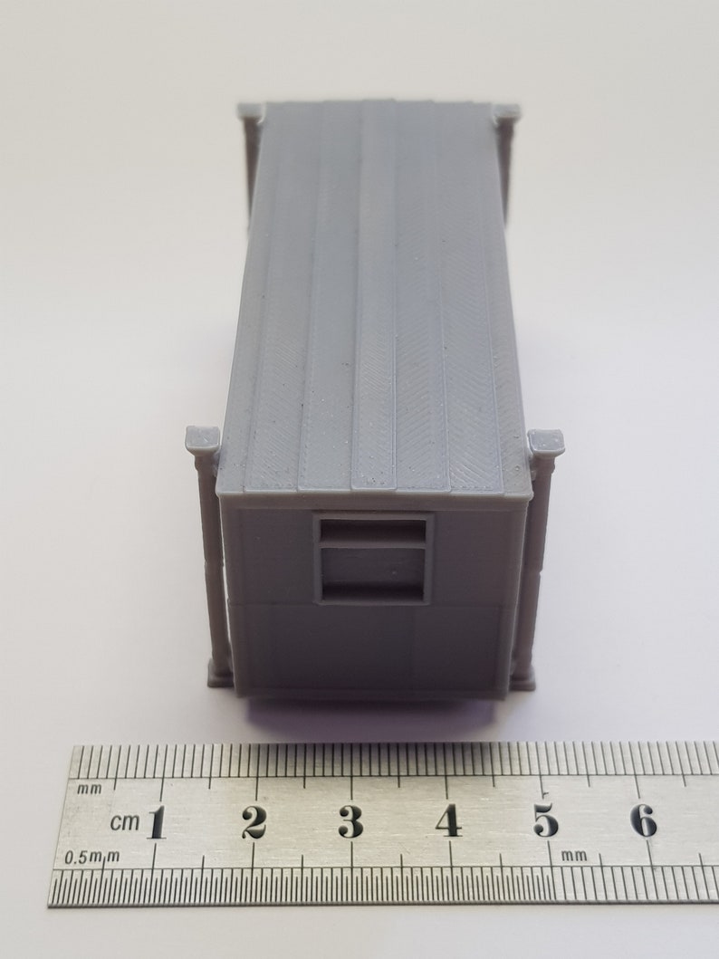 3D Printed OO scale Site PortaCabin for Model Railway image 3