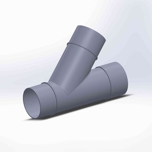 27 no. STL Model Files of Pipe Equal Y Couplers Female to Male to Male Connectors for Workshop Extract