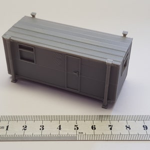 3D Printed OO scale Site PortaCabin for Model Railway image 1