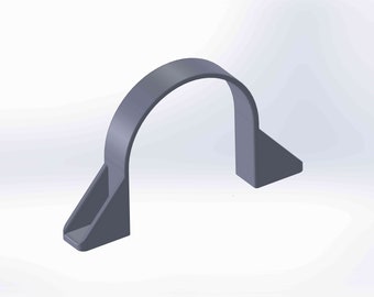 Metric Pipe Wall Clip .STL File for Workshop Extract 5 no. Model Files