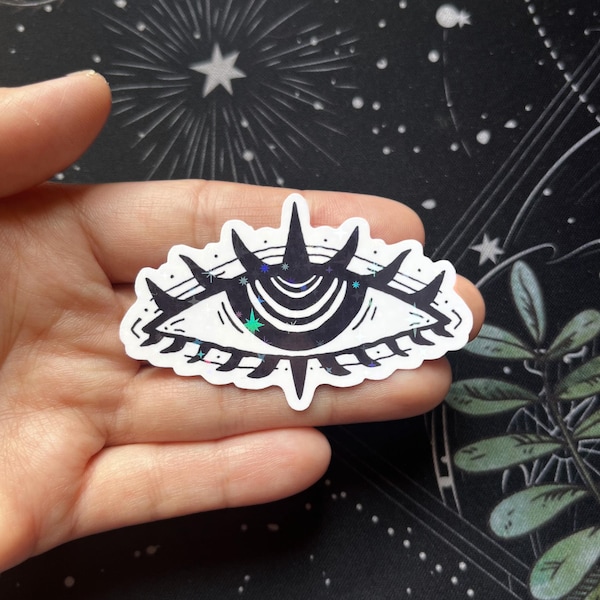 Third eye sticker, goth eye sticker, evil eye sticker, mystical eye sticker, creepy eye sticker, hippie eye sticker, alt eye sticker