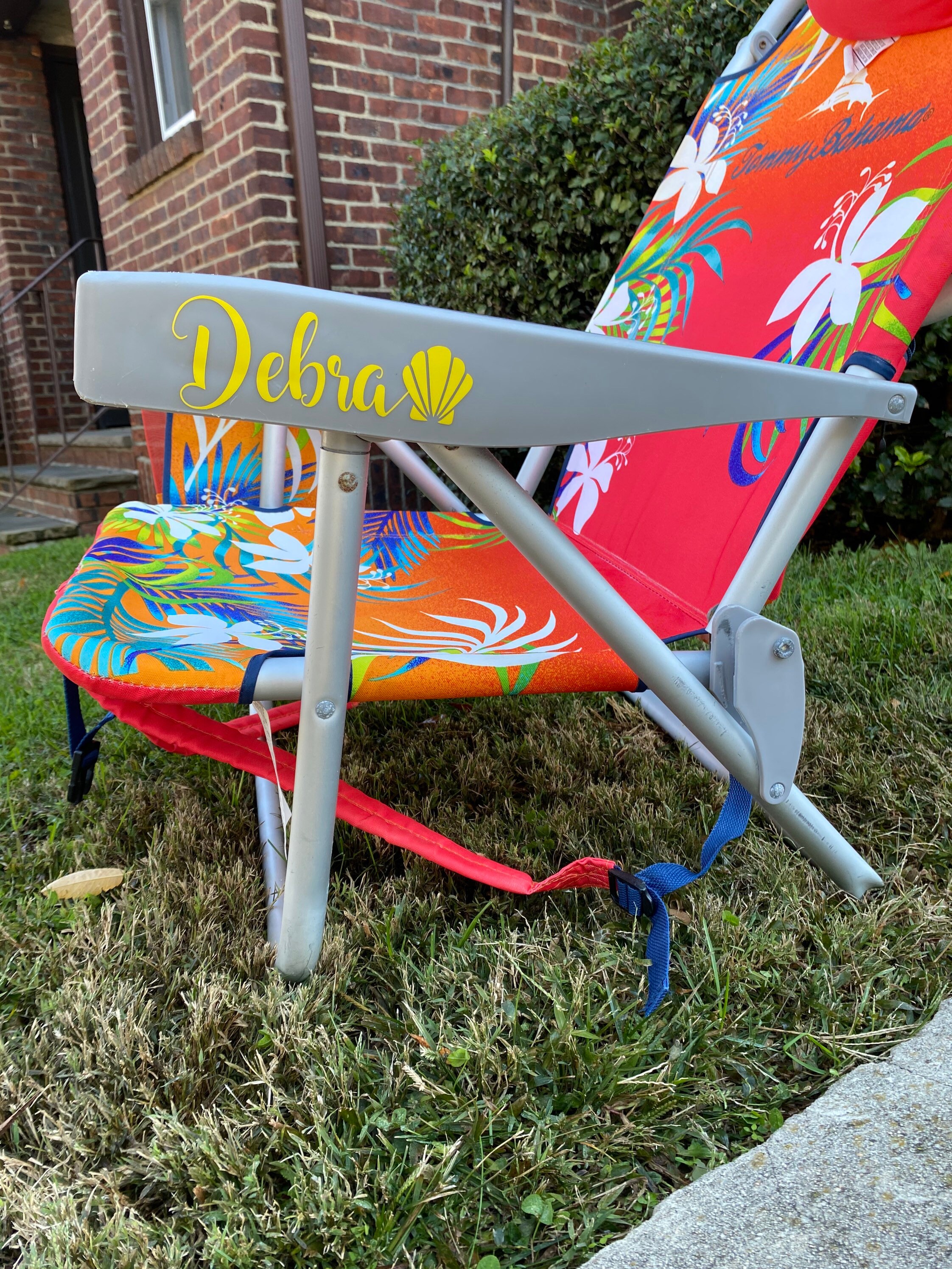 Custom Name Personalized Beach Chair Decals for Adult Tommy Etsy Ireland